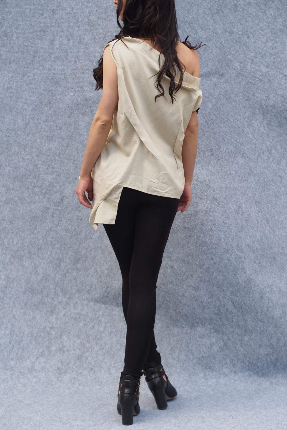 Woman Linen Top/asymmetric Linene Tunic/woman Beige Top/beige Top/woman Woman Linen Top/asymmetric Linene Tunic/woman Beige Top/beige Top/woman