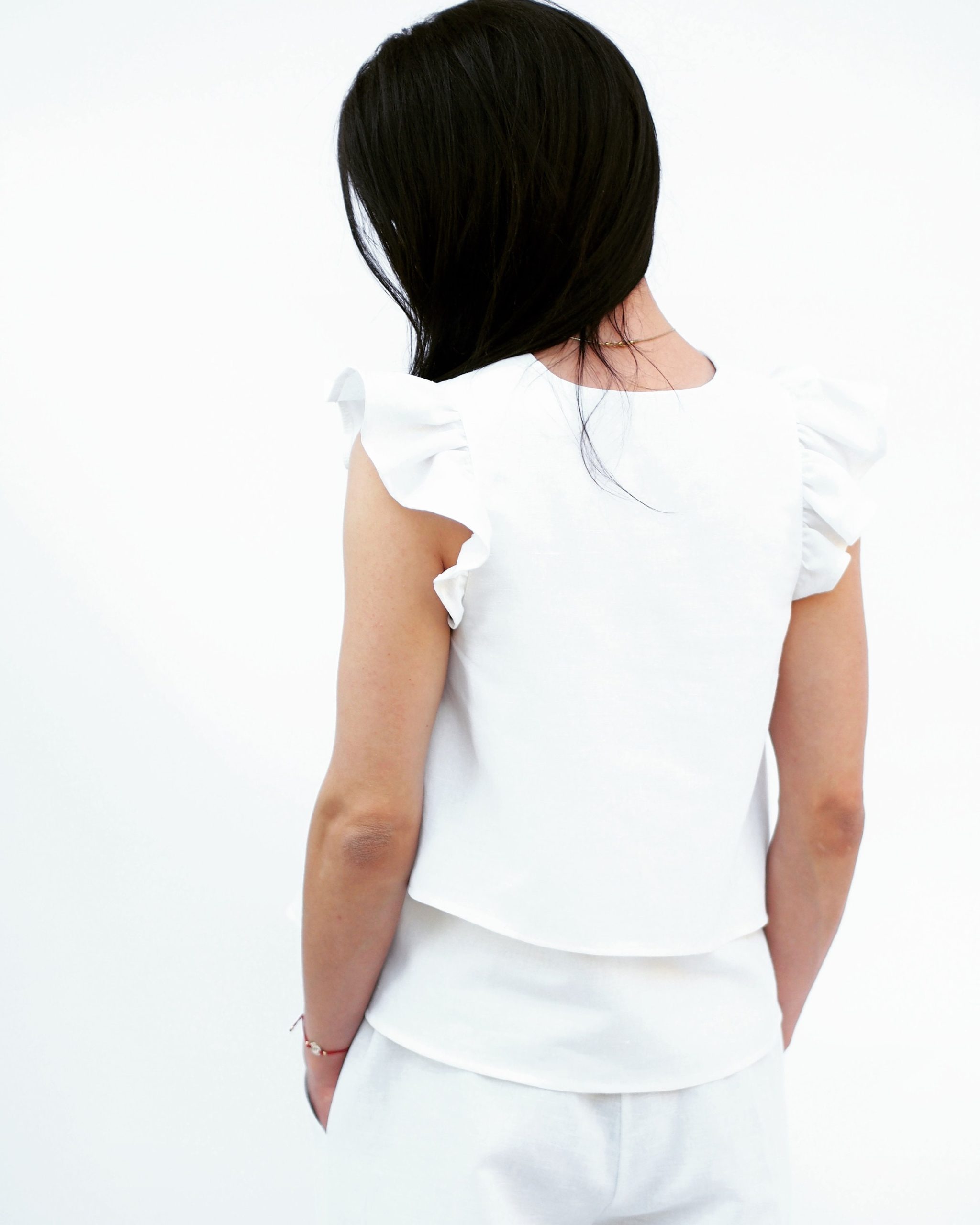 Asymmetric Linen Top Women Extravagant White Tunic For Asymmetric Linen Top Women Extravagant White Tunic For