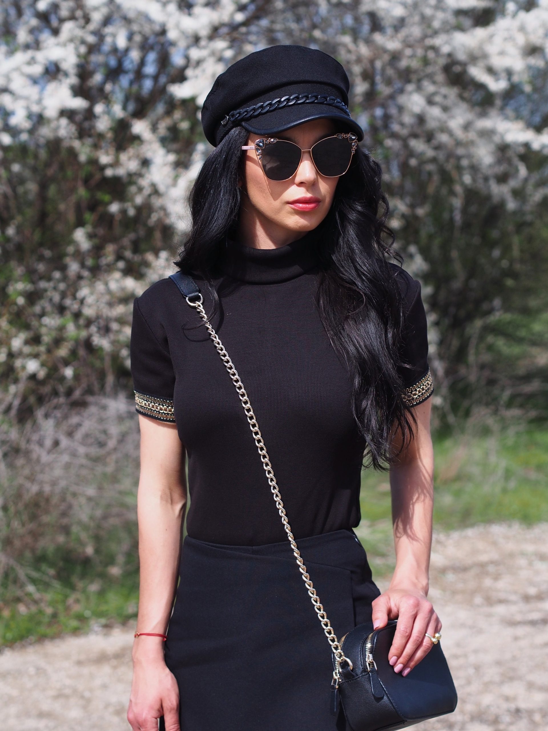 Black Women Top Spring Polo Blouse Extravagant Black Women Top Spring Polo Blouse Extravagant