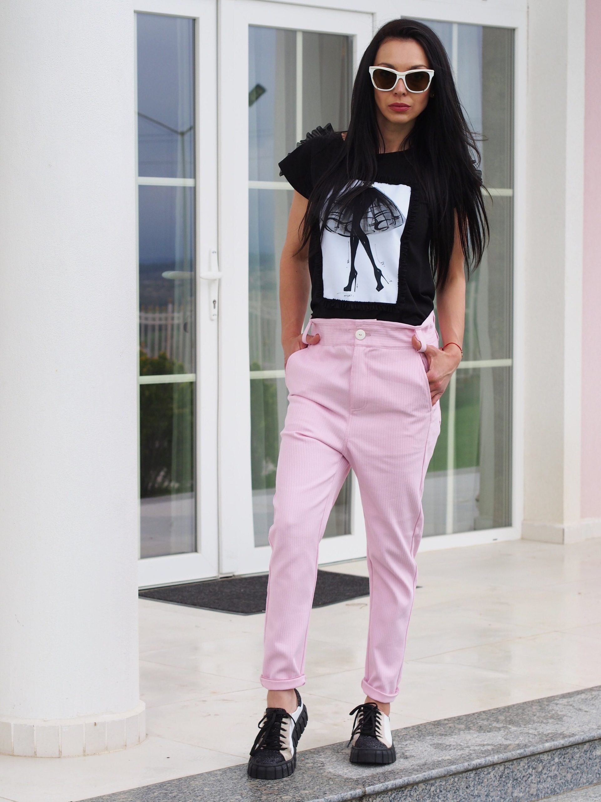 Extravagant Black Summer Top Women Tulle Blouse With Extravagant Black Summer Top Women Tulle Blouse With