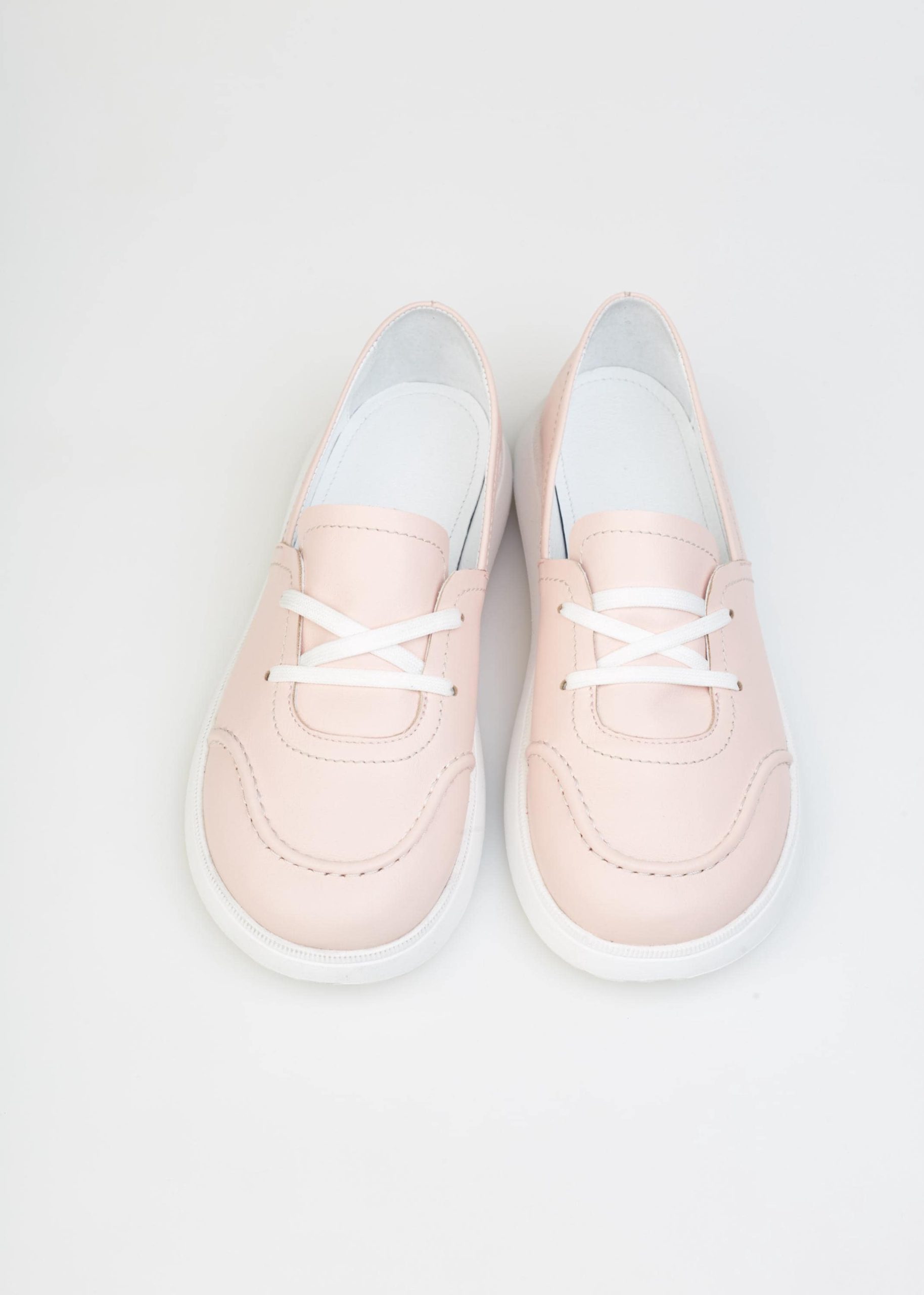 Pink Lace Up Trainers For Woman Soft Sole Pink Lace Up Trainers For Woman Soft Sole