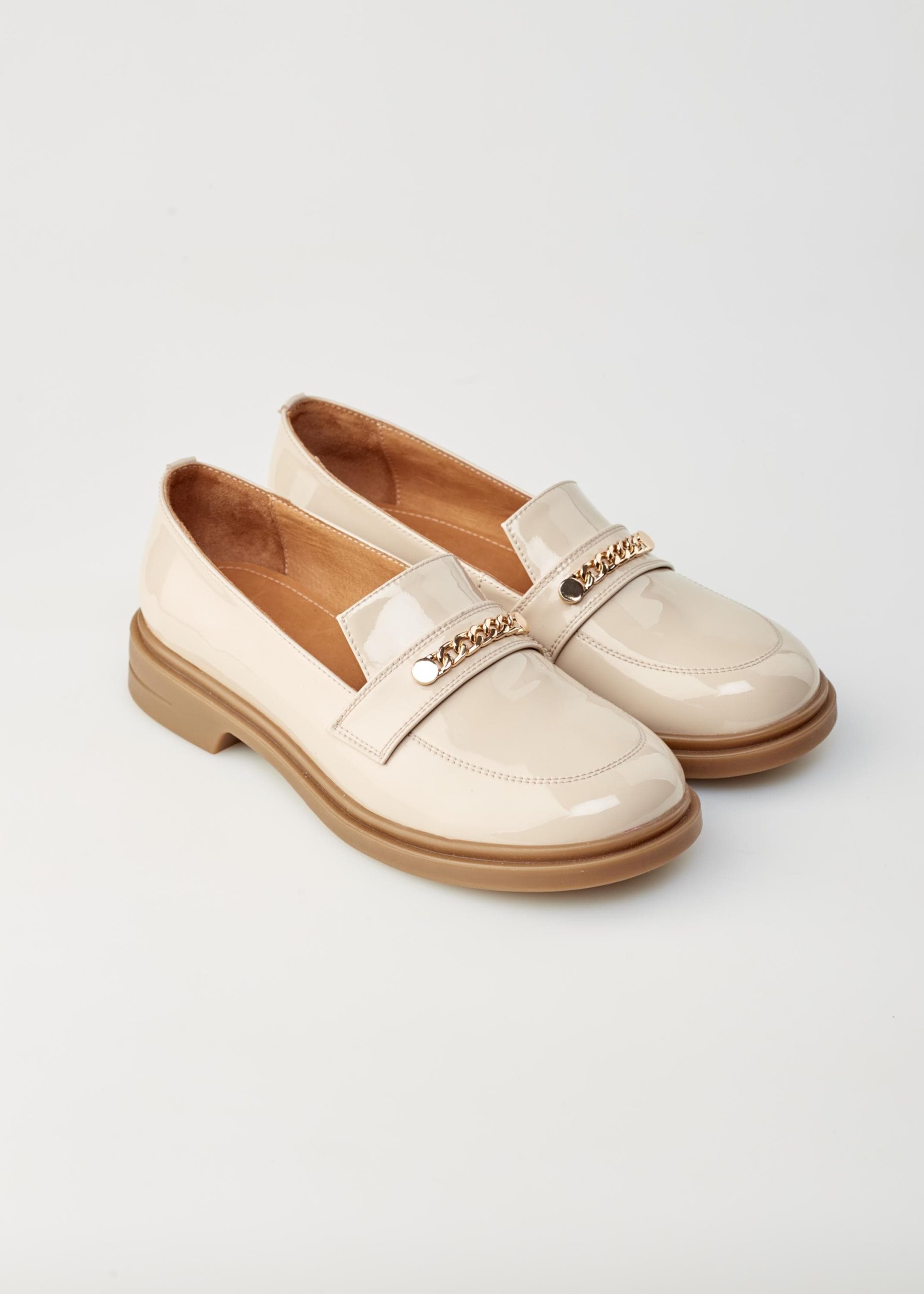 Cream Patent Leather Loafers For Women Comfortable Walking Cream Patent Leather Loafers For Women Comfortable Walking
