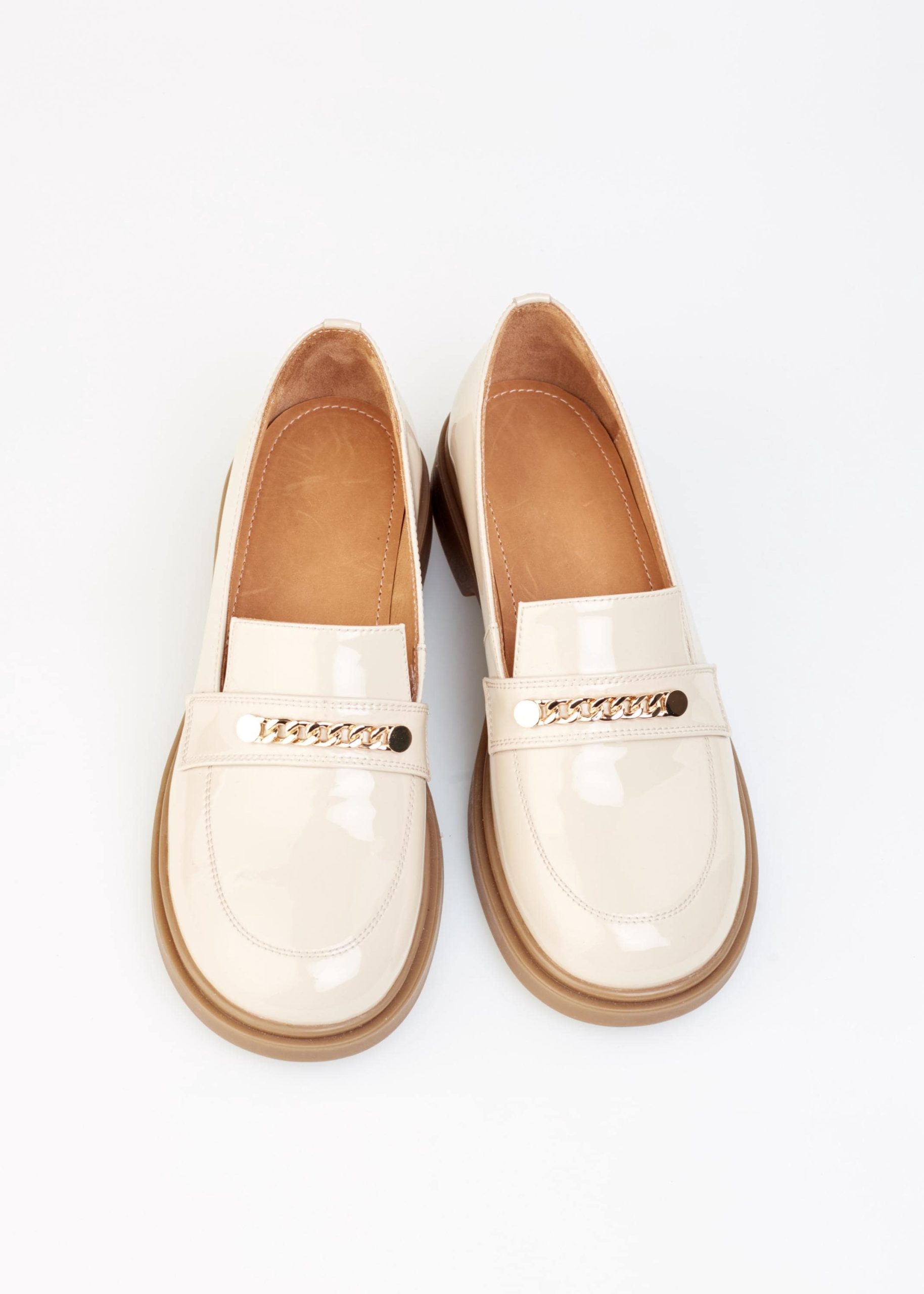 Cream Patent Leather Loafers For Women Comfortable Walking Cream Patent Leather Loafers For Women Comfortable Walking