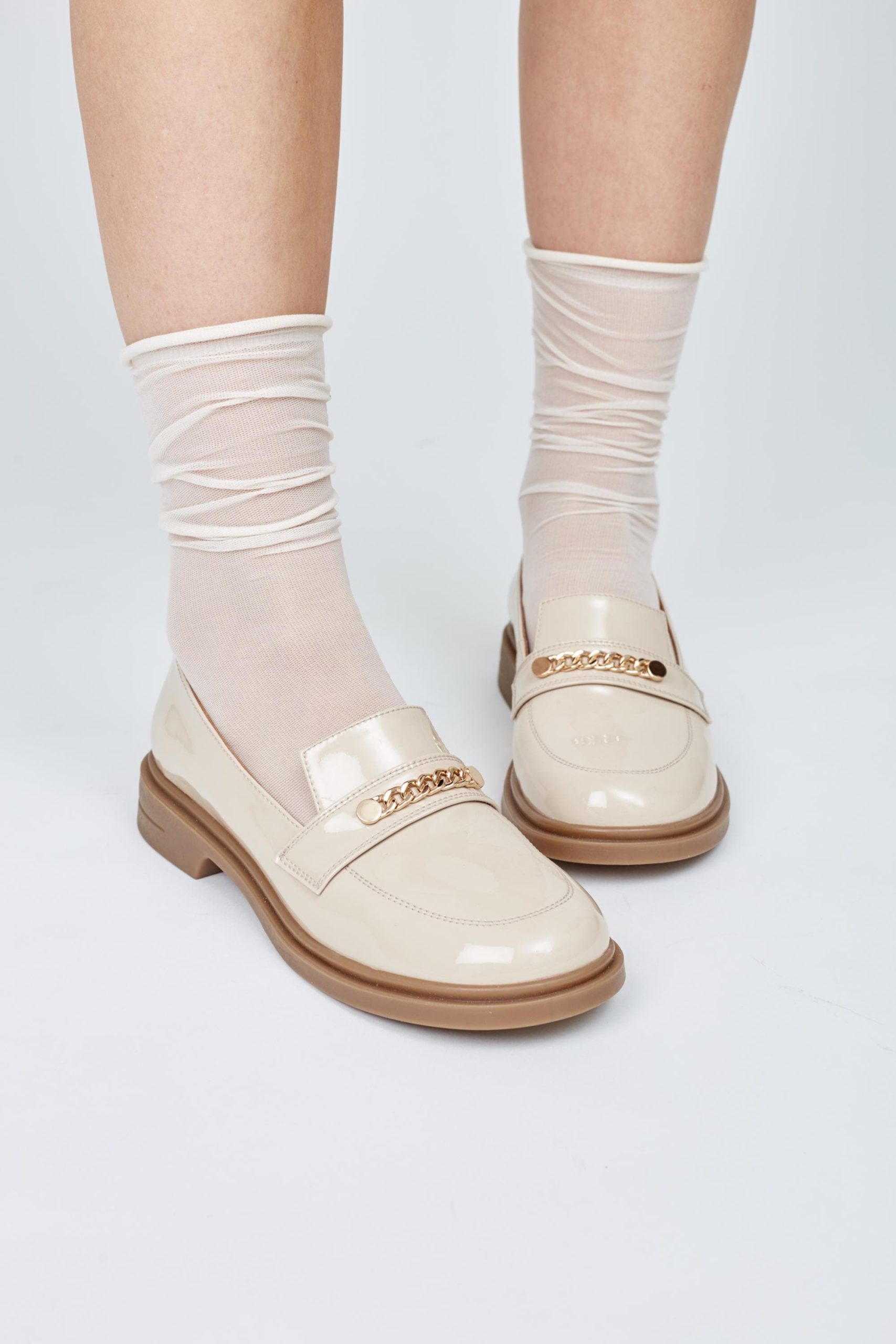Cream Patent Leather Loafers For Women Comfortable Walking Cream Patent Leather Loafers For Women Comfortable Walking