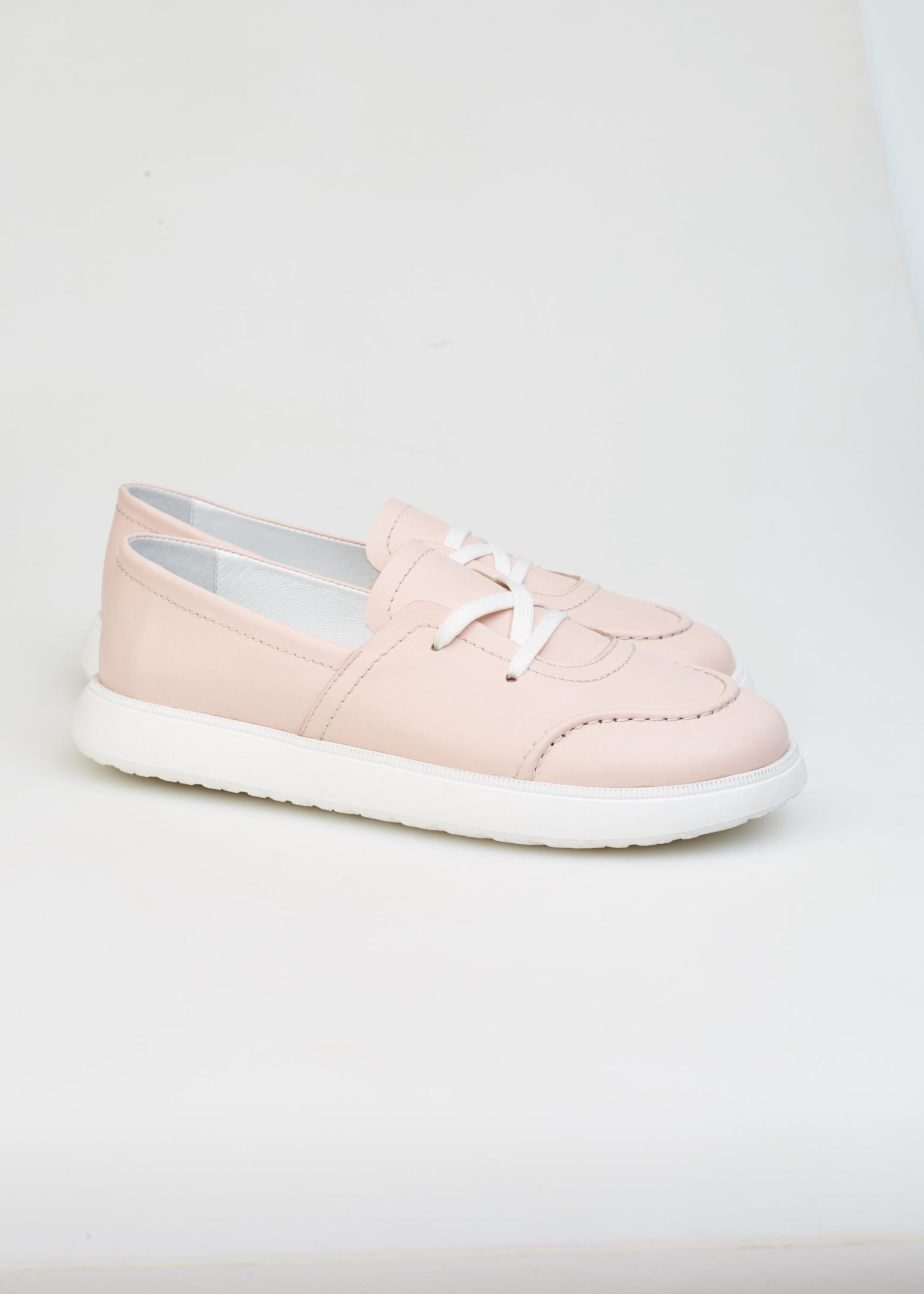 Pink Lace Up Trainers For Woman Soft Sole Pink Lace Up Trainers For Woman Soft Sole