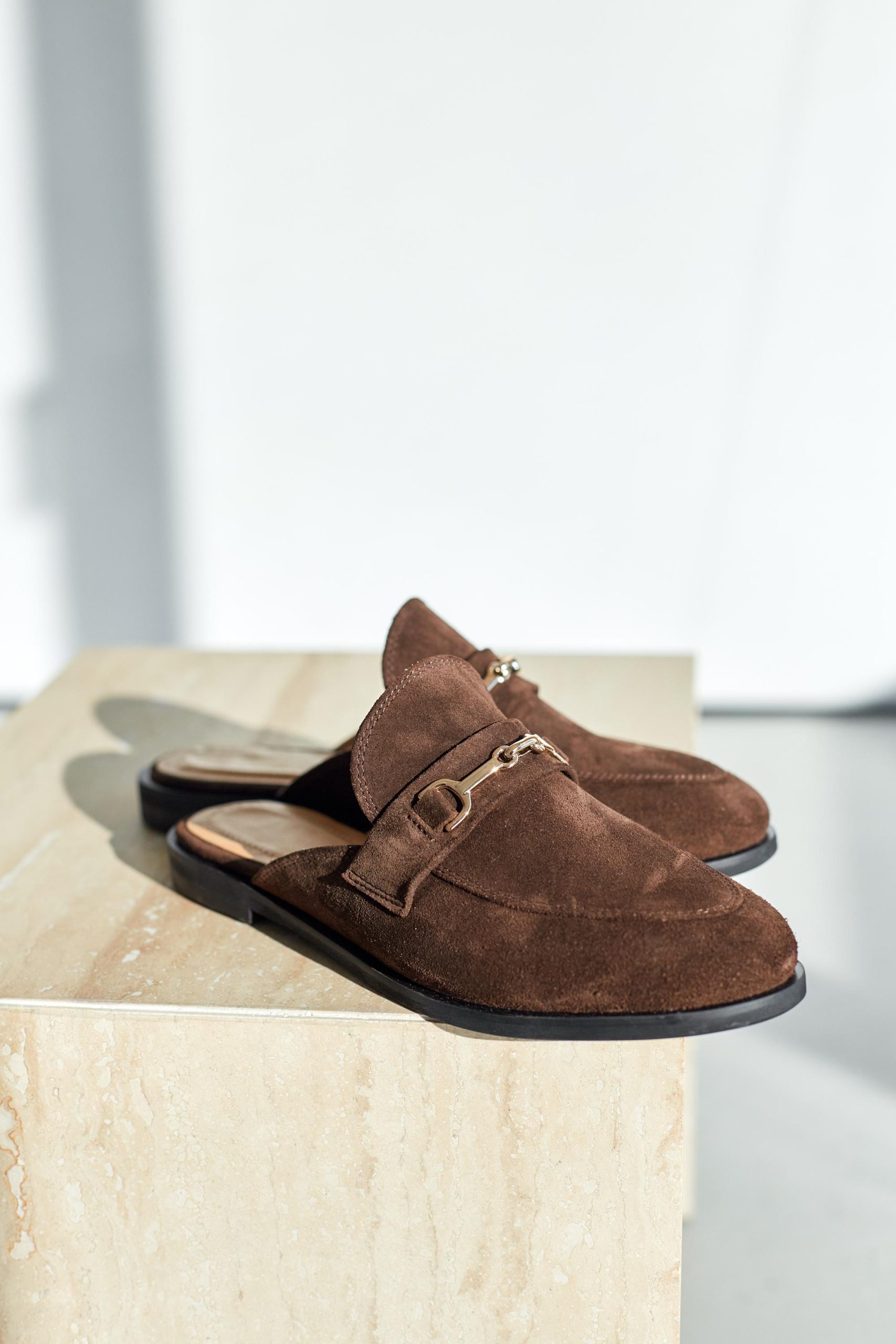 Beige Suede Leather Mules For Women Stylish Slip Beige Suede Leather Mules For Women Stylish Slip