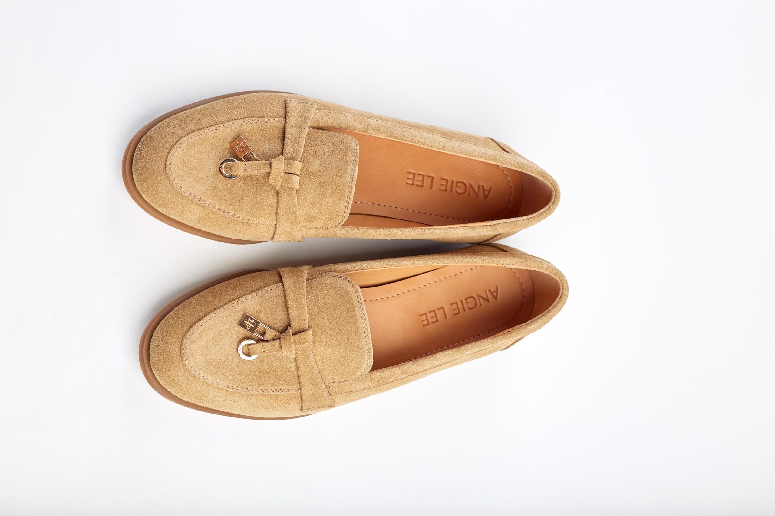 Comfortable Casual Moccasins Beige Suede Loafers For Women Comfortable Casual Moccasins Beige Suede Loafers For Women