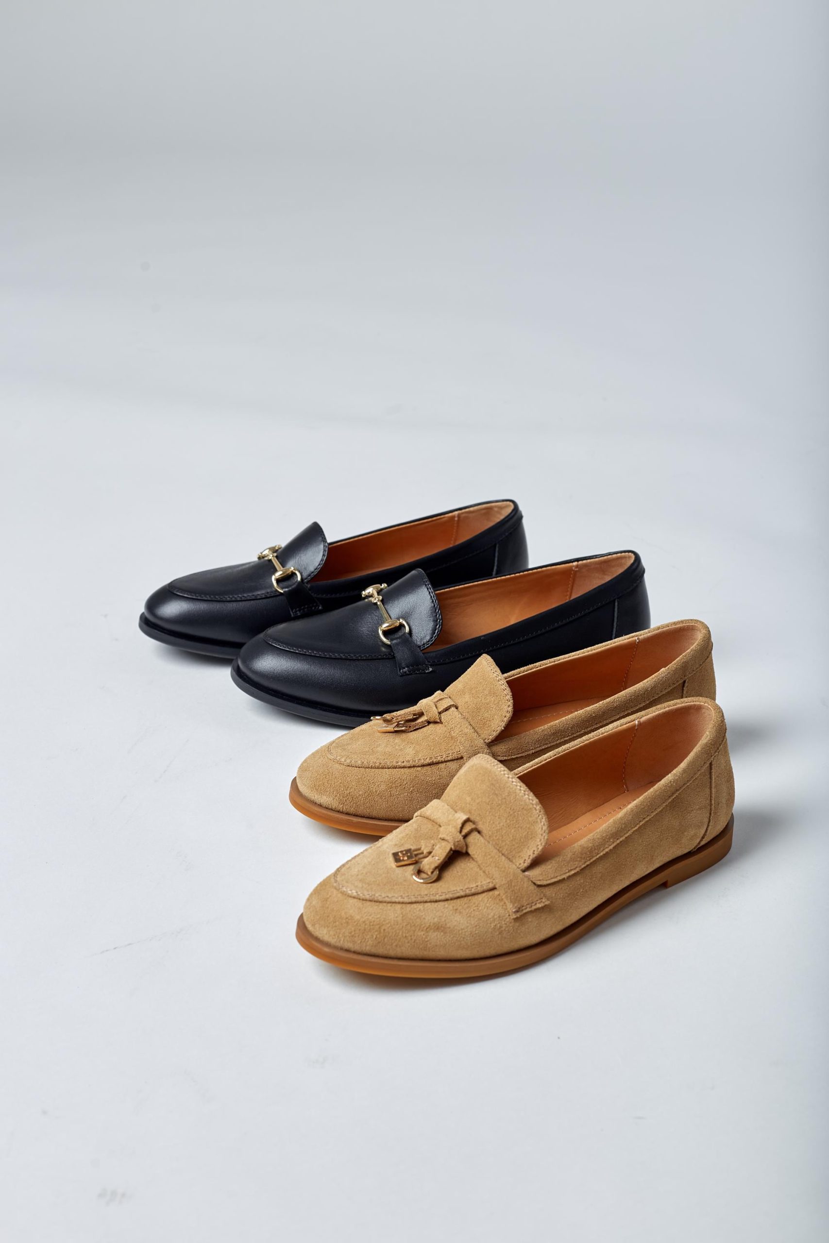 Beige Suede Loafers Comfortable Leather Tassel Flats Classic Beige Suede Loafers Comfortable Leather Tassel Flats Classic